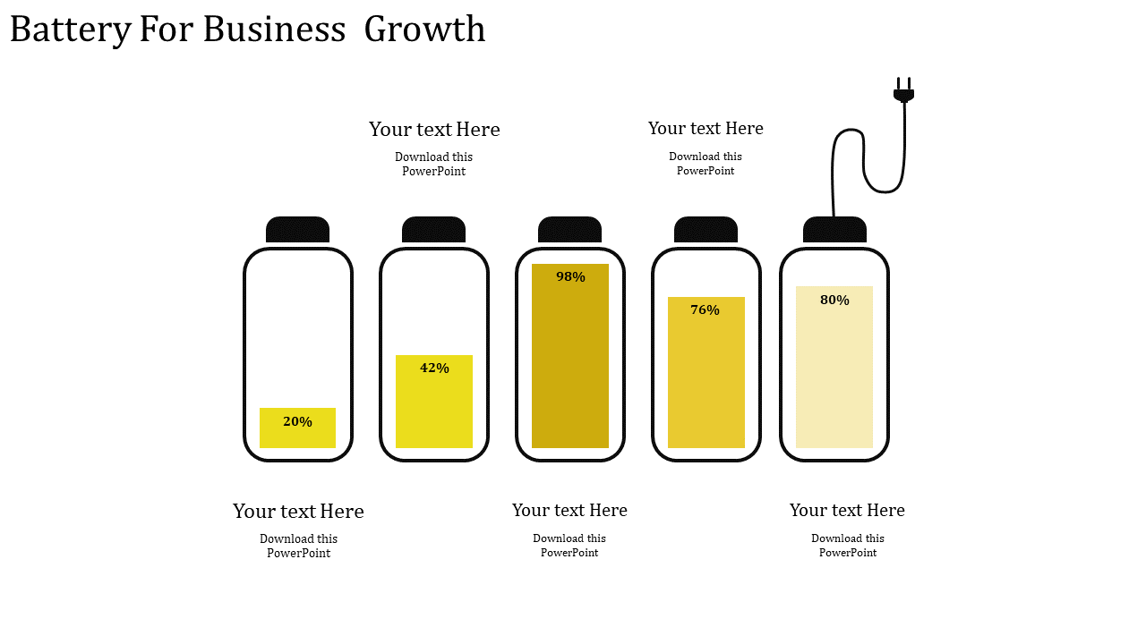 business strategy template-Battery For Business Growth-5-Yellow